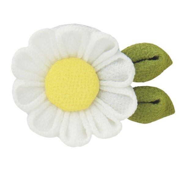 オリムパス製絲 はじめてのつまみ細工 キット マーガレットのブローチ H5×W6×D2cm