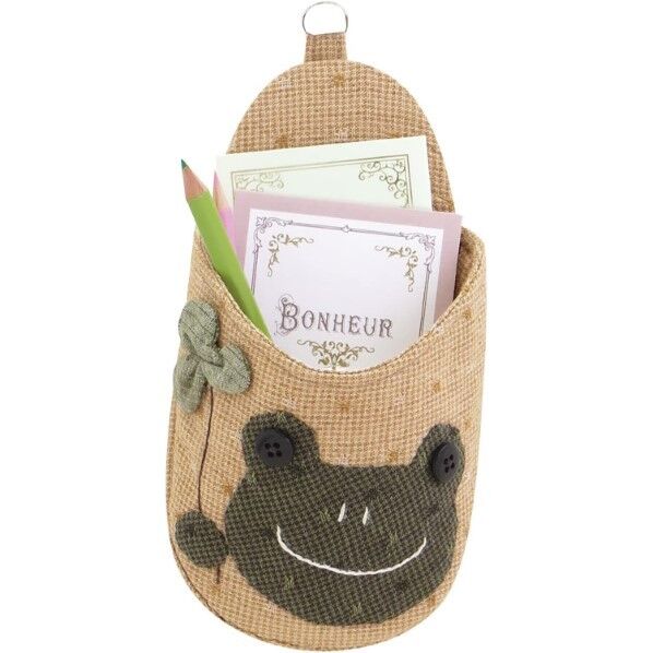 オリムパス製絲 パッチワークキット ハートフル スタイルシリーズ ミニウォールポケット かえる