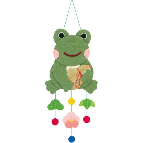 オリムパス製絲 笑福 見守りつるし飾り 福カエル PA-684 手芸・ハンドメイド用品