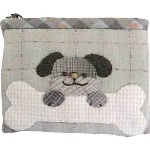 オリムパス製絲 アニマルハウスシリーズ (パッチワークキット) わんぱくイヌのキーホルダーポーチ