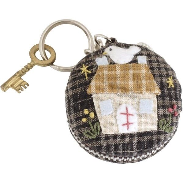 オリムパス製絲 パッチワークキット ハッピーキルト マカロンキーホルダー ハウス