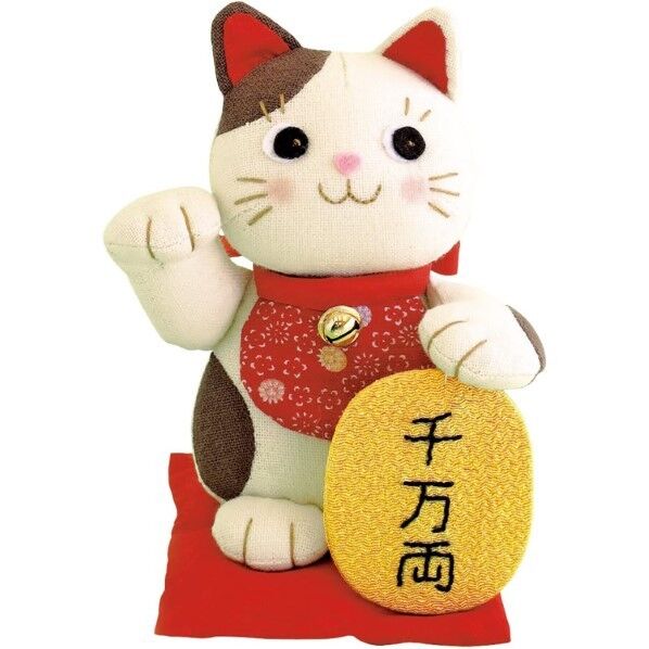 オリムパス製絲 パッチワークキット ぬいぐるみ 福々招き猫