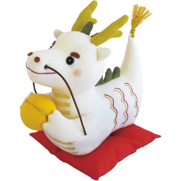 オリムパス製絲 パッチワークキット ぬいぐるみ 幸せ掴む! 白い龍