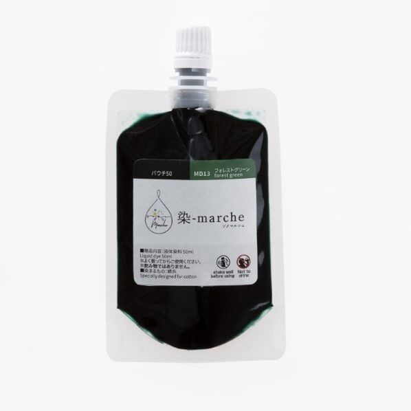 オリンパス オリムパス 染-marche 液体染料 パウチ50 50ml 長さ145mm×幅75mm×高さ15mm フォレストグリーン OLY-MD13 1ケ