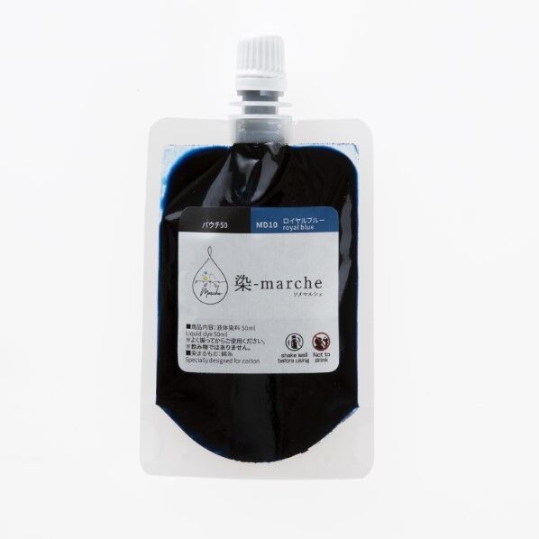 オリンパス オリムパス 染-marche 液体染料 パウチ50 50ml 長さ145mm×幅75mm×高さ15mm ロイヤルブルー OLY-MD10 1ケ