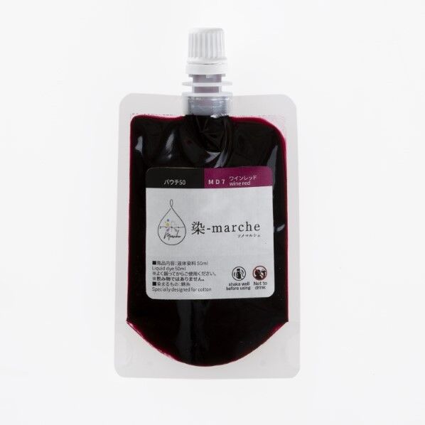 オリンパス オリムパス 染-marche 液体染料 パウチ50 50ml 長さ145mm×幅75mm×高さ15mm ワインレッド OLY-MD7 1ケ