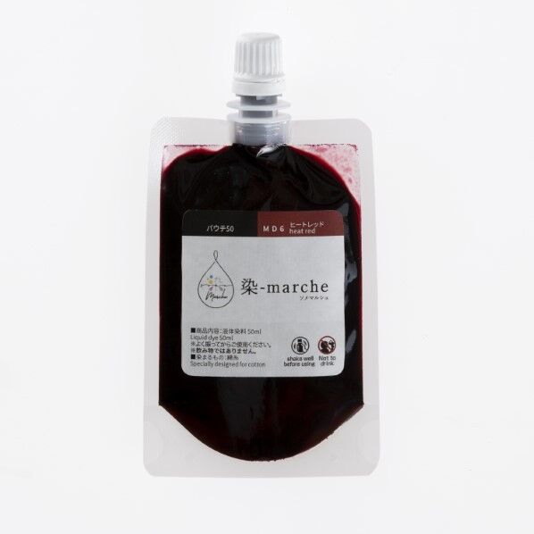 オリンパス オリムパス 染-marche 液体染料 パウチ50 50ml 長さ145mm×幅75mm×高さ15mm ビートレッド OLY-MD6 1ケ