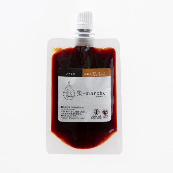オリンパス オリムパス 染-marche 液体染料 パウチ50 50ml 長さ145mm×幅75mm×高さ15mm サニーオレンジ OLY-MD5 1ケ