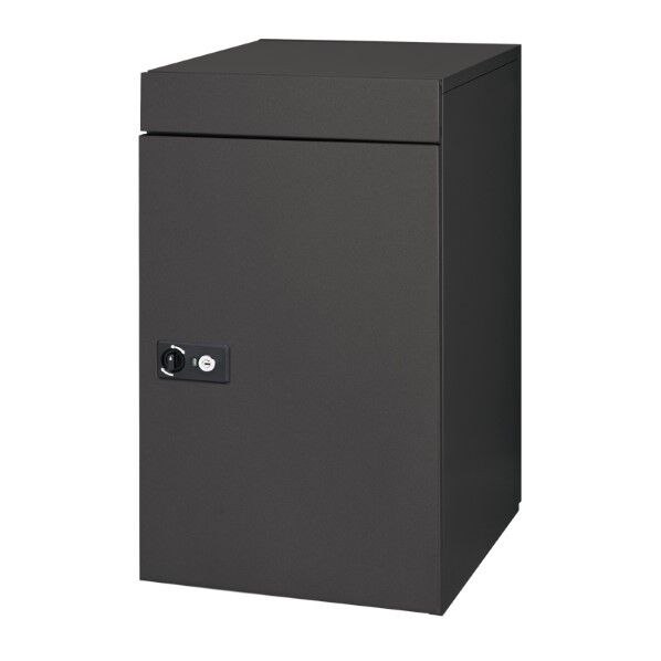 ポスト&宅配ボックス カレ ブラック/ブラック (取り出し左開き)