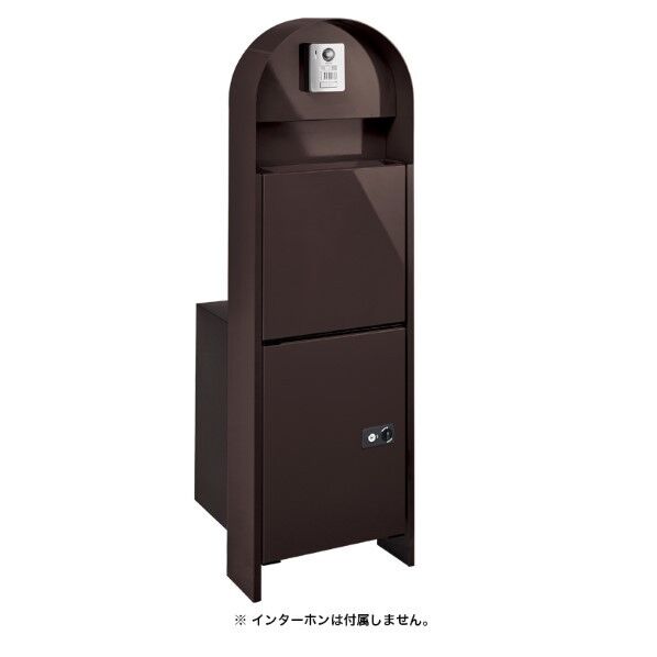 カーメル ブロスII ダークブラウン 宅配ボックス投函扉:左勝手