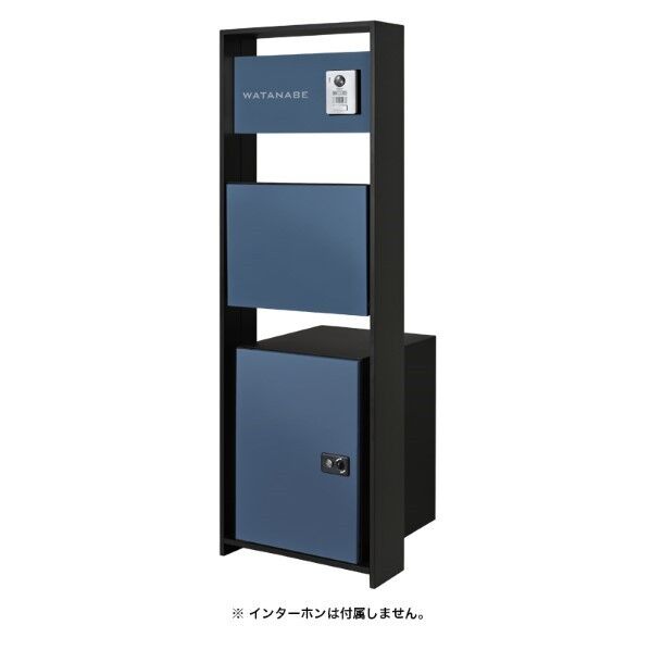 ラウム 宅配ボックス付 ダルブルー 宅配投函扉:左