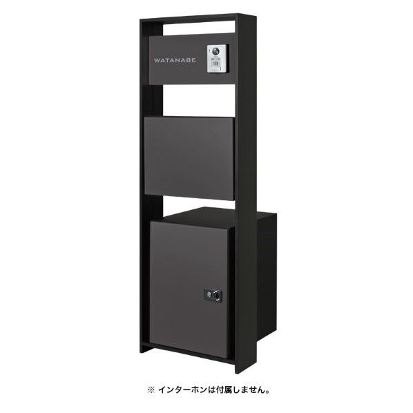 ラウム 宅配ボックス付 フロストチャコールグレー 宅配投函扉:左