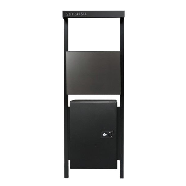 コールB プレーン宅配付ポスト色:フロストチャコールグレー宅配扉:左