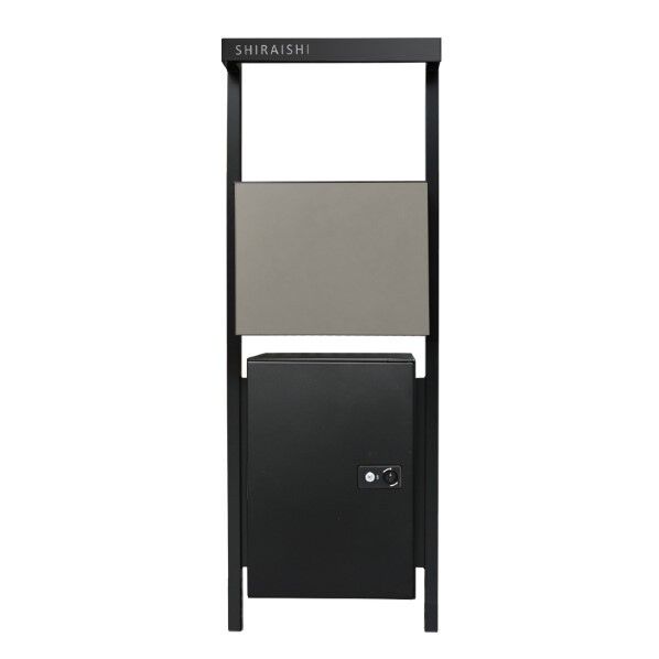 コールB プレーン宅配付ポスト色:フロストグレージュ宅配扉:左