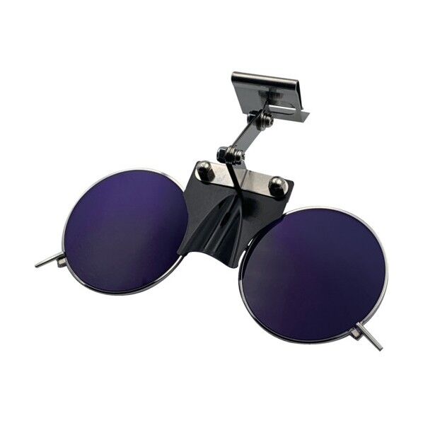 ひさし有りヘルメット取付遮光めがね 383BL KR3