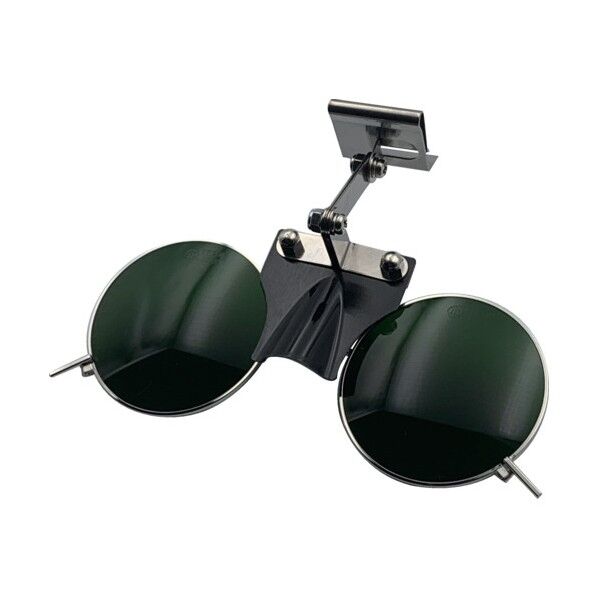 ひさし有りヘルメット取付遮光めがね 383BL TBP4