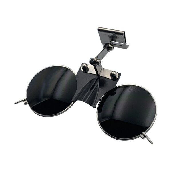 ひさし有りヘルメット取付遮光めがね 383BL TBP6