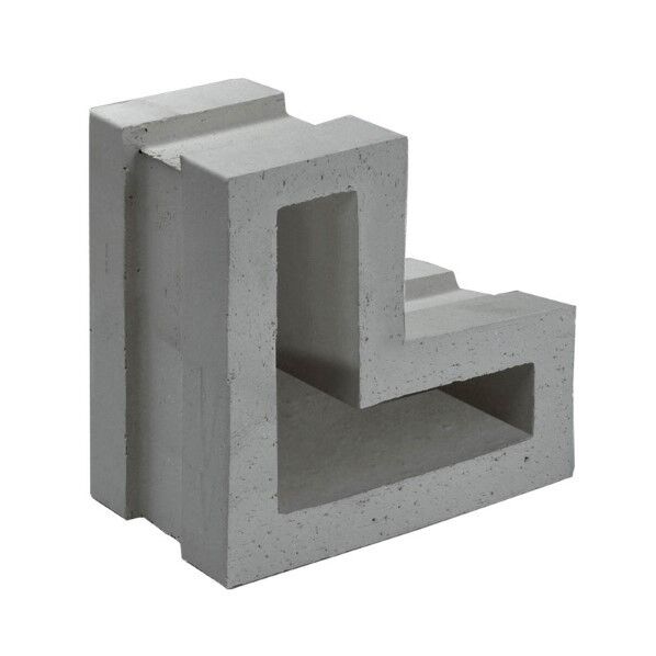 セラボックス (スタイリッシュ空洞型レンガ) L型 基本 いぶし MI2-SERLOXBS