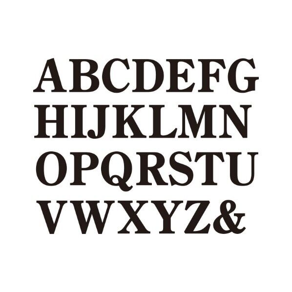 キリモジ ローマン H50サイズ 1文字追加 Q