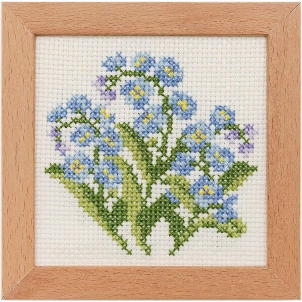 LECIEN (ルシアン) 刺しゅうキット 小さな花のフレーム クロスステッチ 884