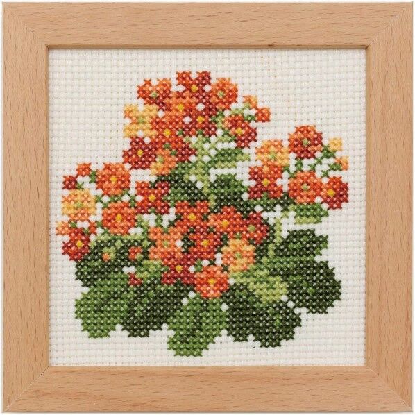 LECIEN (ルシアン) 刺しゅうキット 小さな花のフレーム クロスステッチ 882