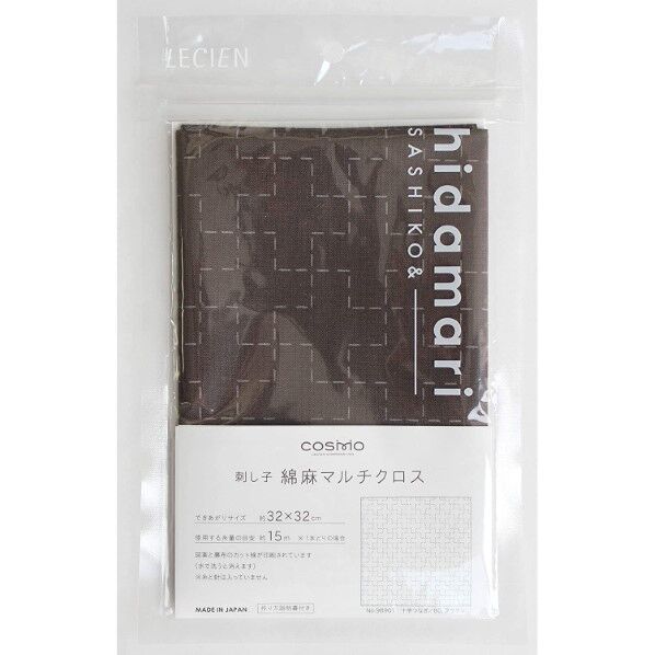 LECIEN (ルシアン) 刺し子 綿麻 マルチクロス Col.80 十字つなぎ 98907