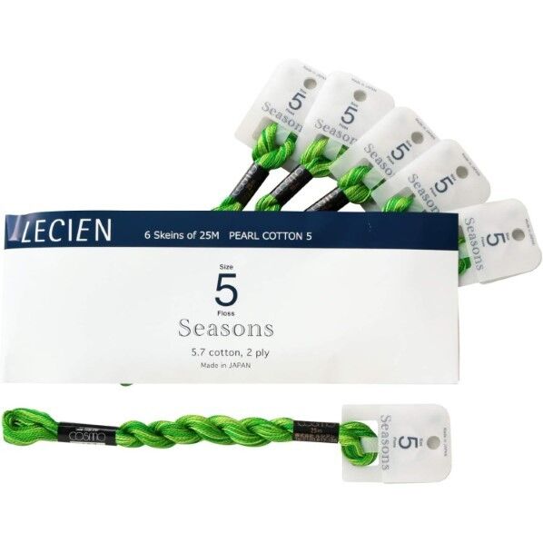 ルシアン LECIEN COSMO(コスモ) 手芸家 洋輔さんとコラボ グラデーション Seasons5 長さ260mm×幅100mm×高さ30mm グリーン CS5S-107 1箱
