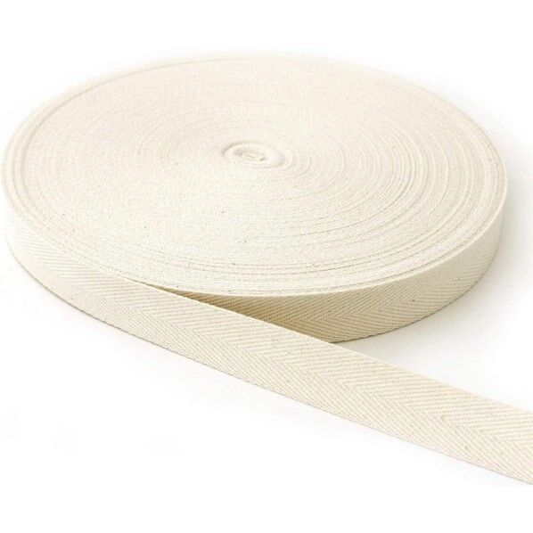 日本紐釦貿易 綿厚綾テープ(綿100%) 幅25mm×50m巻