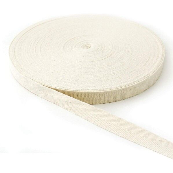 日本紐釦貿易 綿厚綾テープ(綿100%) 幅20mm×50m巻