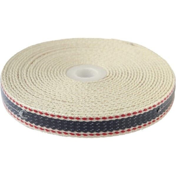 日本紐釦貿易 プレッピーテープ ライン入り 幅15mm 5m巻