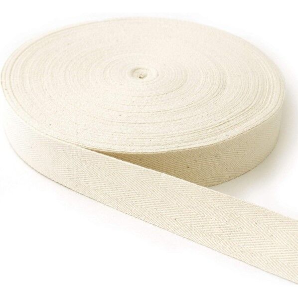 日本紐釦貿易 綿厚綾テープ(綿50・レーヨン50%) 幅38mm×50m巻