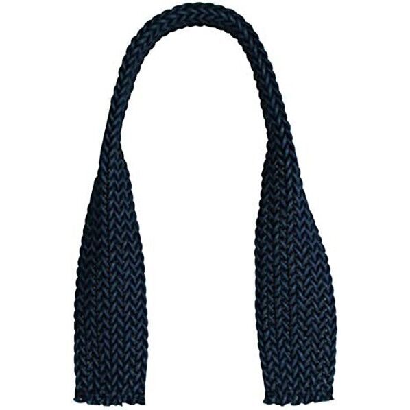 日本紐釦貿易 ワックスコード平テープハンドル 紺 50cm