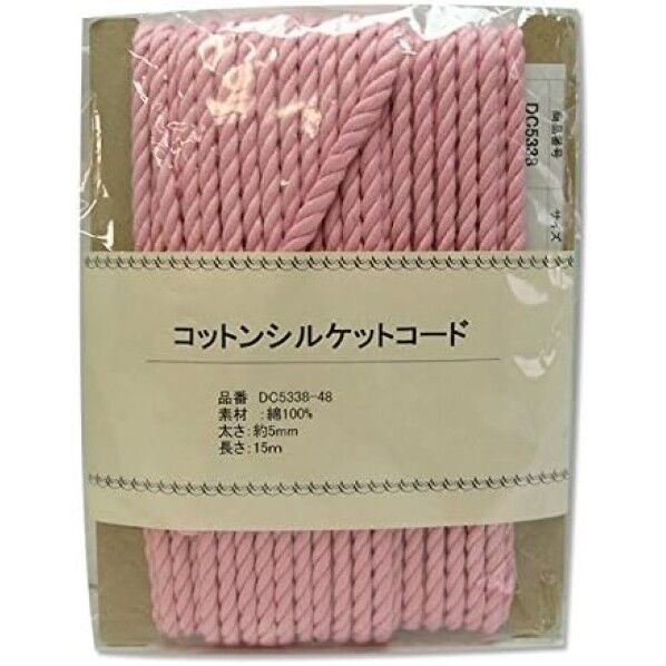 日本紐釦貿易 コットンシルケットコード 5mmx15m L