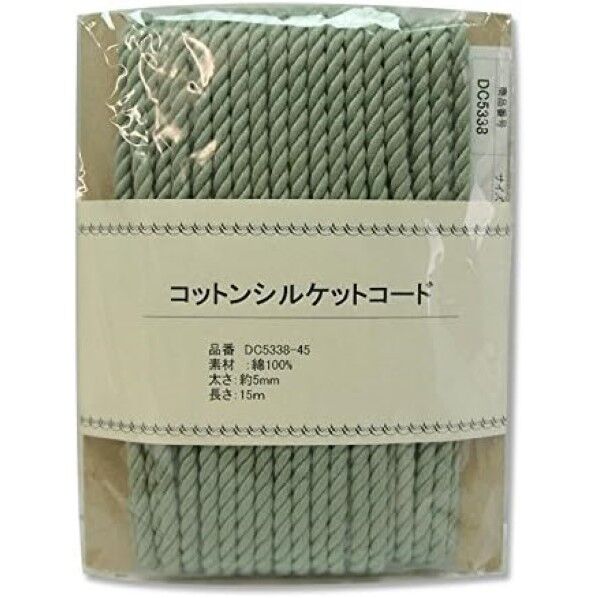 日本紐釦貿易 コットンシルケットコード 5mmx15m L
