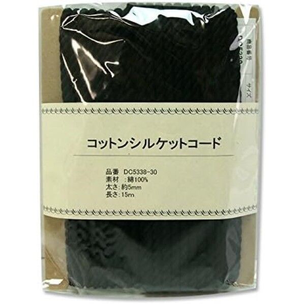 日本紐釦貿易 コットンシルケットコード 5mmx15m L