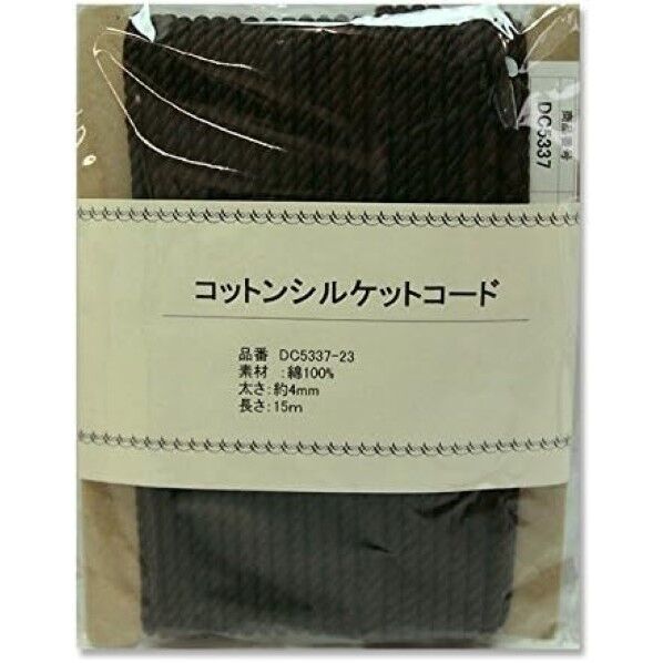 日本紐釦貿易 コットンシルケットコード 4mmx15m