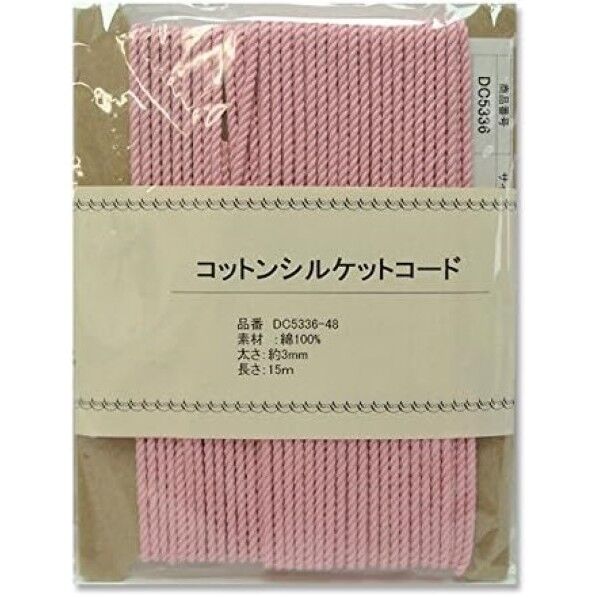 日本紐釦貿易 コットンシルケットコード 3mmx15m