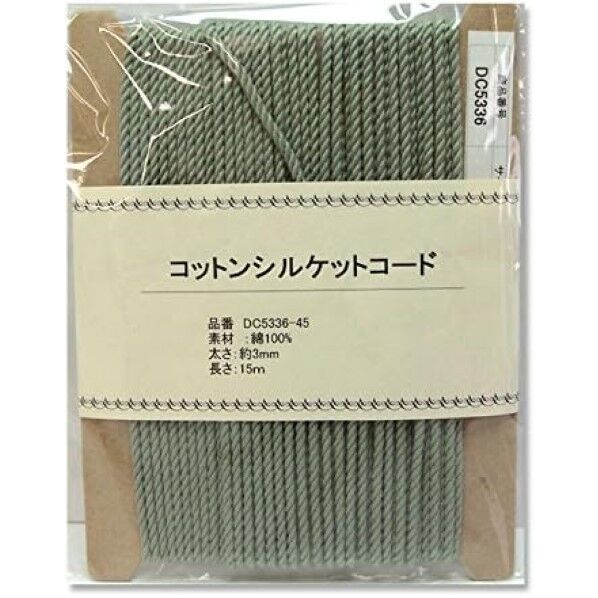 日本紐釦貿易 コットンシルケットコード 3mmx15m