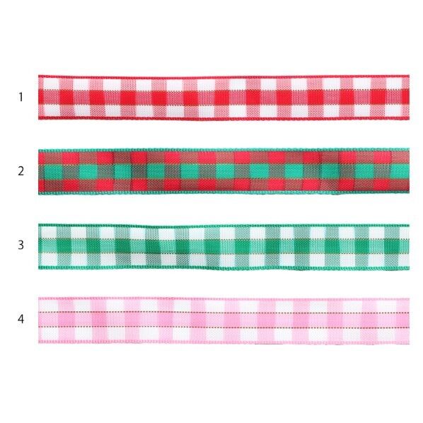 Blanc de コア チェックリボン No.1830-1 15mm×10m