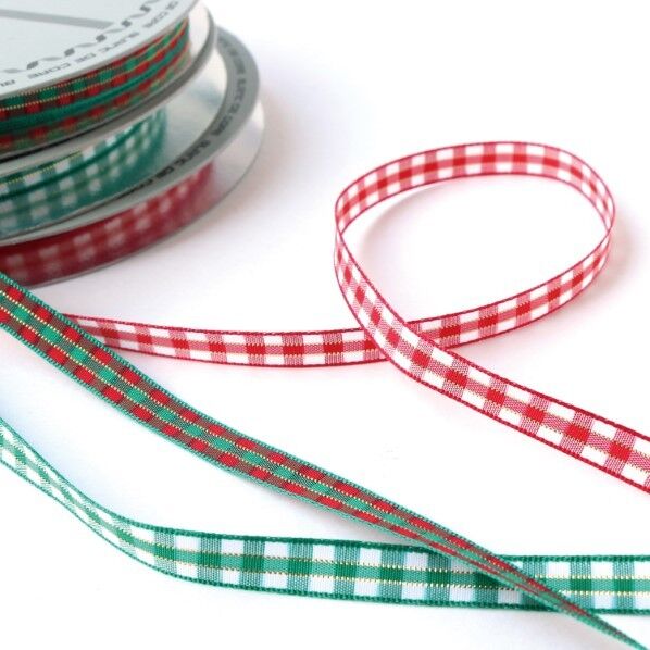 チェックリボン