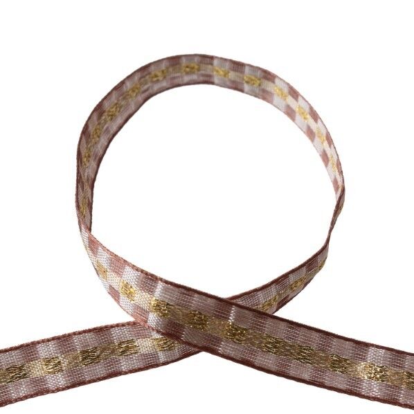 Blanc de コア リボン クリスタルチェック No.1010-42 10mm×15m