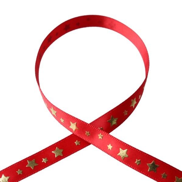 Blanc de コア リボン スタープリントサテン No.3514-37 10mm×10m