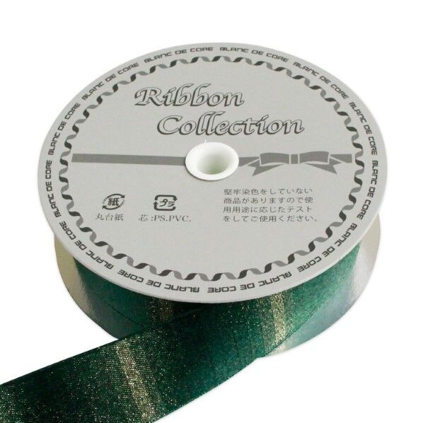 小西リボン グラデーションラメサテン リボン 25mm×10m巻