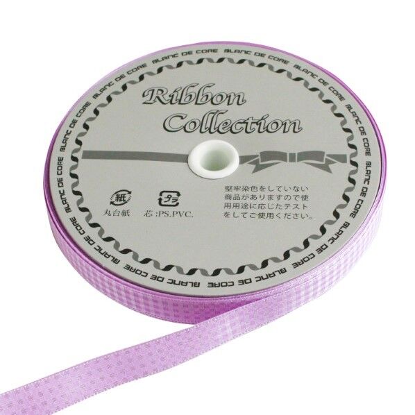 小西リボン シェービングギンガムチェック リボン 12mm×30m巻