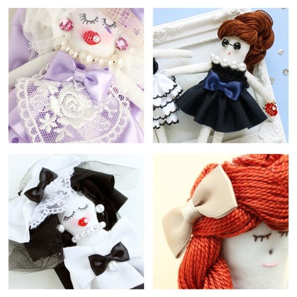 小西リボン リボンモチーフ ベーシックタイ W31×H15mm 6個入