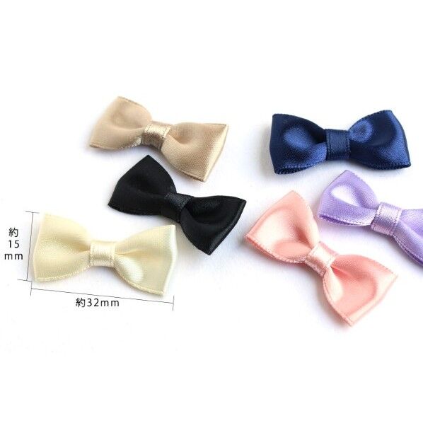 小西リボン リボンモチーフ ベーシックタイ W31×H15mm 6個入