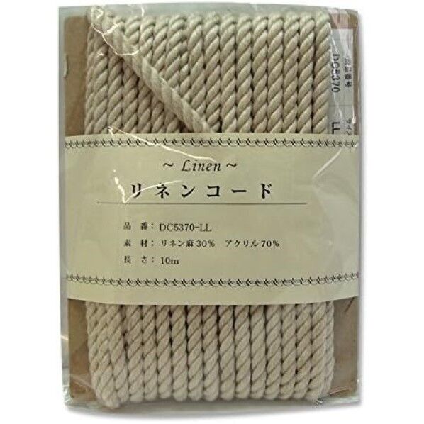 日本紐釦貿易 リネン混コード 10m
