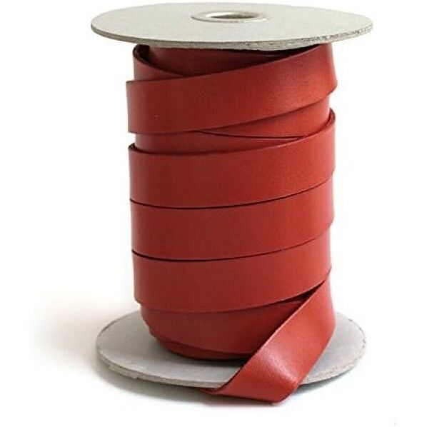 日本紐釦貿易 ヌメ革テープ 20mm巾 長さ10m巻