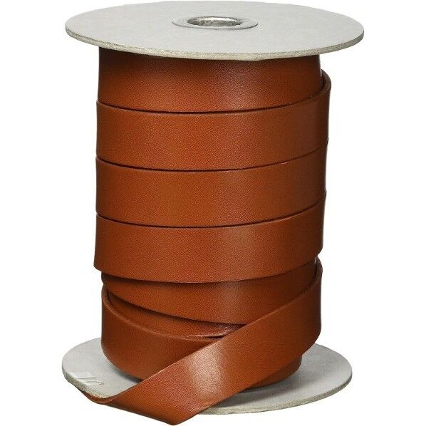 日本紐釦貿易 ヌメ革テープ 20mm巾 長さ10m巻