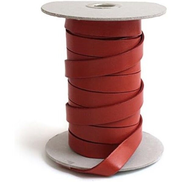 日本紐釦貿易 ヌメ革テープ 15mm巾 長さ10m巻